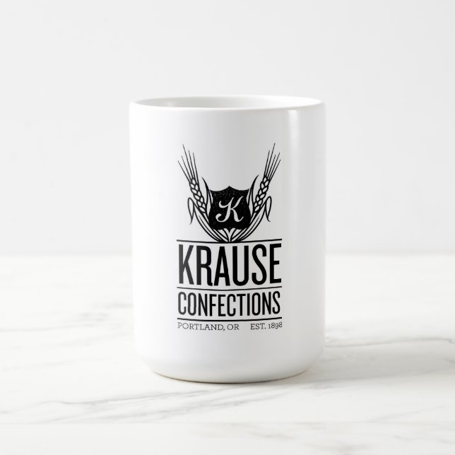 Tasse de logo de confections de Krause (Centre)