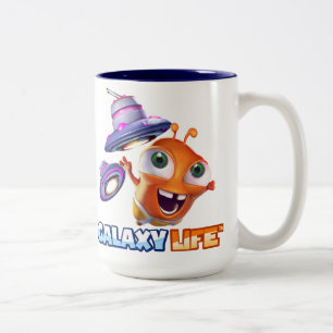 Tasse de logo de la vie de galaxie