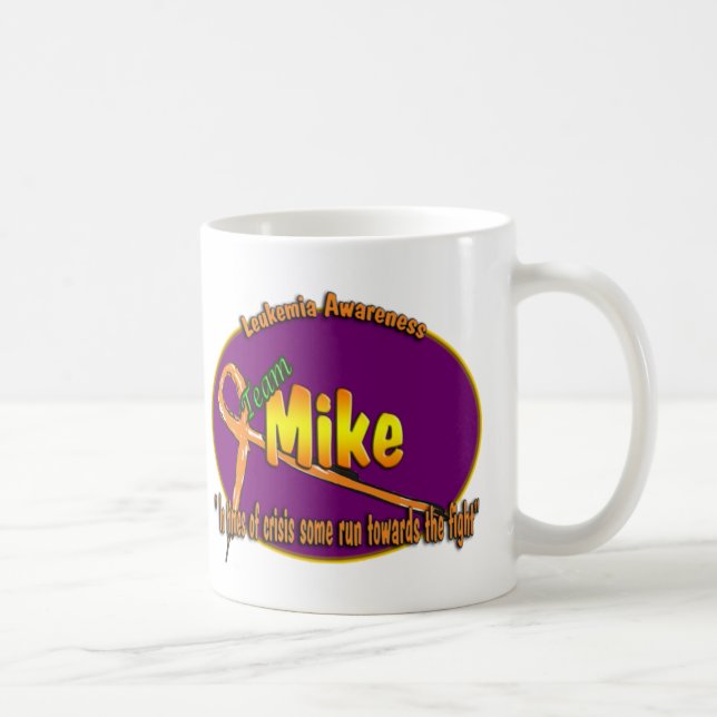 Tasse de logo de Mike d'équipe (Droite)
