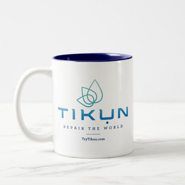 Tasse de logo de Tikun (Gauche)