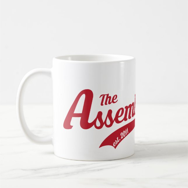 Tasse de logo des textes d'appel d'Assemblée (Gauche)