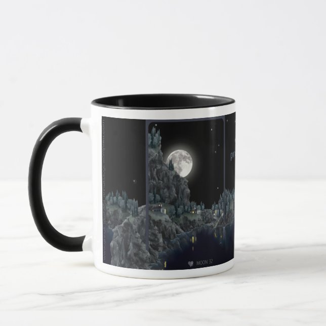 Tasse de lune ["âme de profondeur d'émotion"] (Gauche)