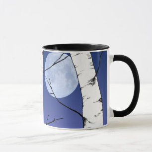 Tasse de lune de bouleau
