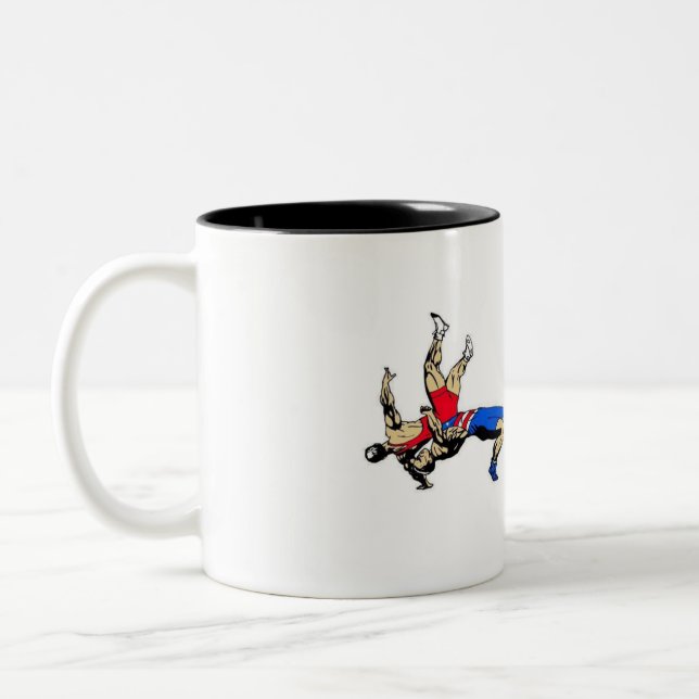 Tasse de lutte au papa de son lutteur préféré (Gauche)
