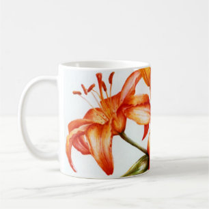 Tasse de lys d'art orangé