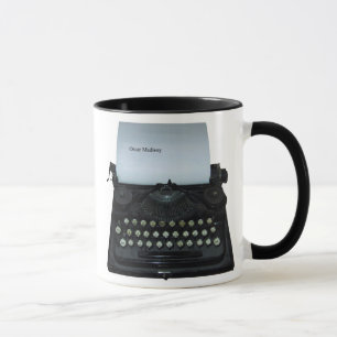Tasse de machine à écrire de Madisoy d'oscar