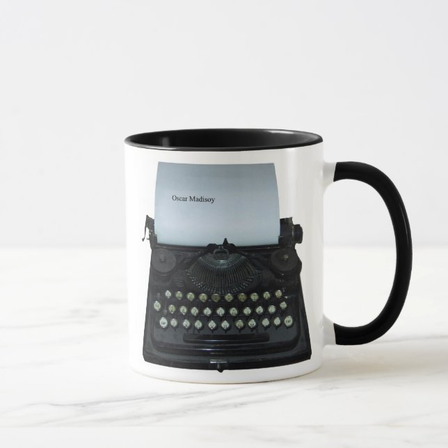 Tasse de machine à écrire de Madisoy d'oscar (Droite)