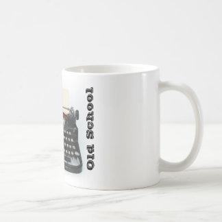 Tasse de machine à écrire de vieille école