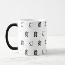 Tasse de magie de symbole de monstre de lac