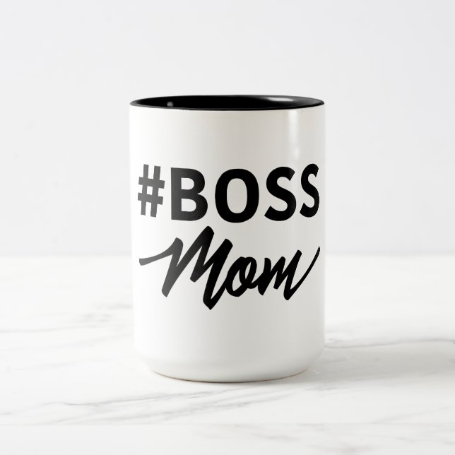 Tasse de maman de #Boss. Maman de patron. (Centre)