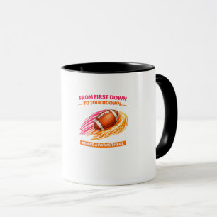 Tasse de Maman de Football – Du premier down au To