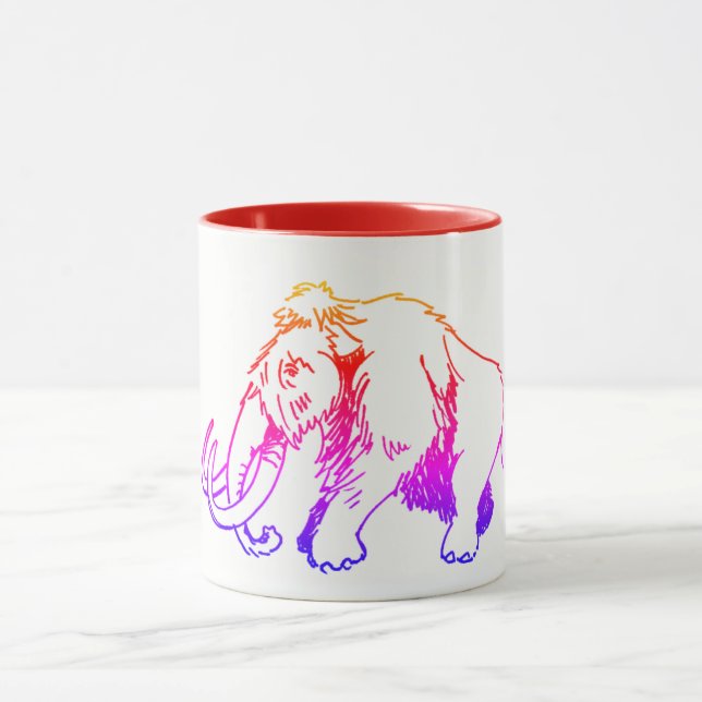 Tasse de mammouth laineux multicolore (Centre)