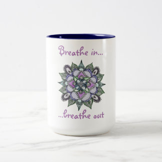 Tasse de mandala d'aquarelle