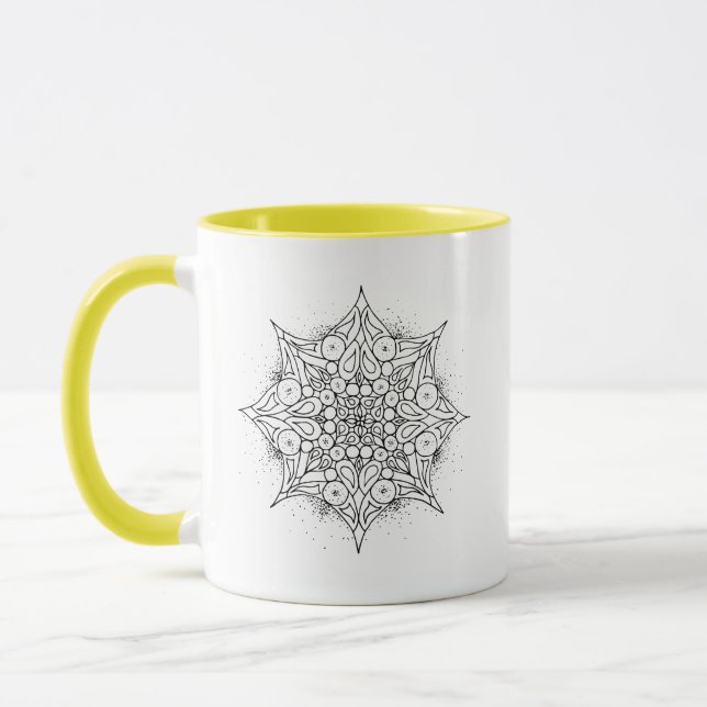 Tasse de mandala de Lion (Gauche)