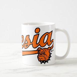 Tasse de manuscrit de bouledogues d'Artesia