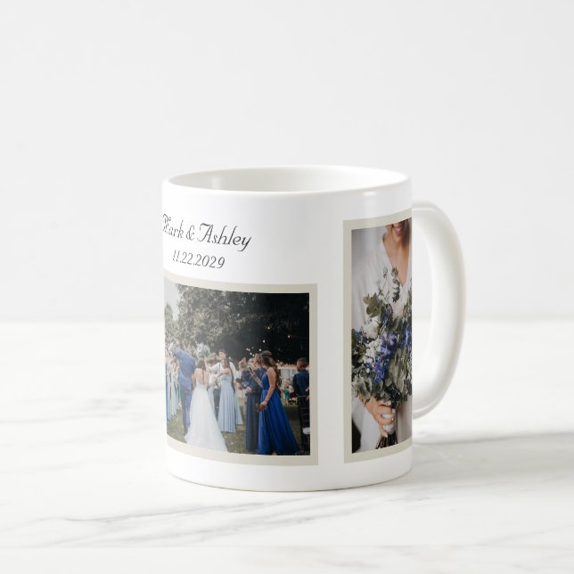 Tasse de mariage personnalisée avec photo (Devant droit)