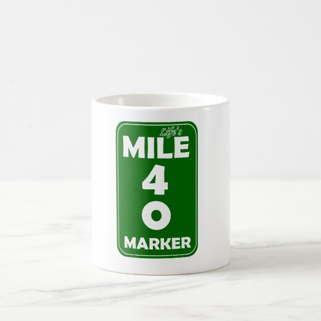 Tasse de marqueur du mille de la vie - 40 (Centre)