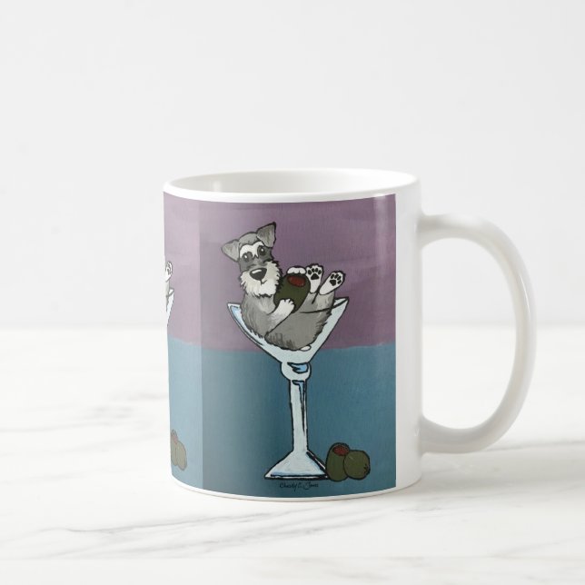 Tasse de Martini de Schnauzer (Droite)