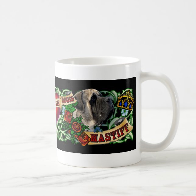Tasse de mastiff de tatouage (Droite)
