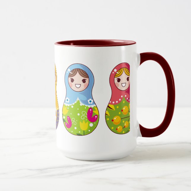 Tasse de Matrioshka de Russe (Matreshka) (Droite)