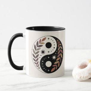 Tasse de méditation étoiles plante Yin Yang