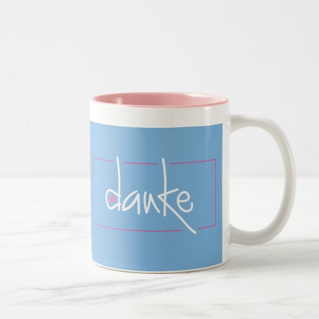 Tasse de Merci de Danke dans toute langue (Droit)