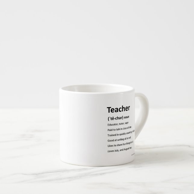 Tasse de Merci pour un professeur (Devant droit)