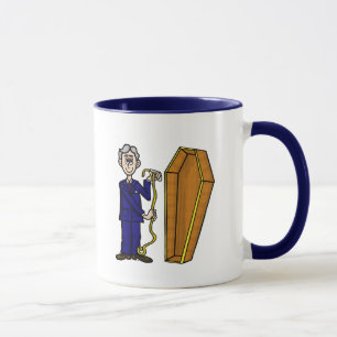 Tasse de mesure de cercueil de nom de croque-mort