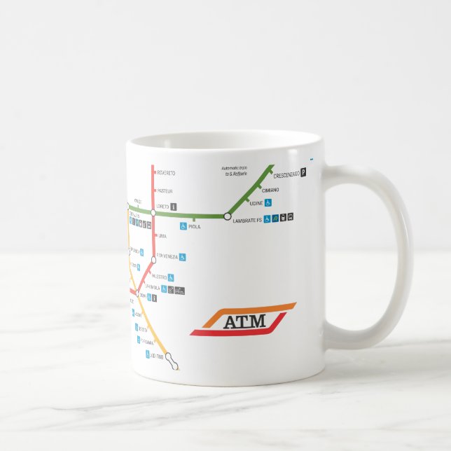 Tasse de métro de Milan (Droite)