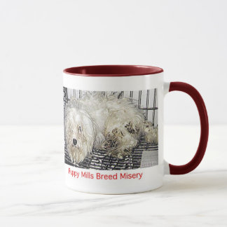Tasse de misère de race de moulins de chiot