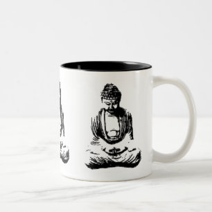 Tasse de monochrome de Bouddha