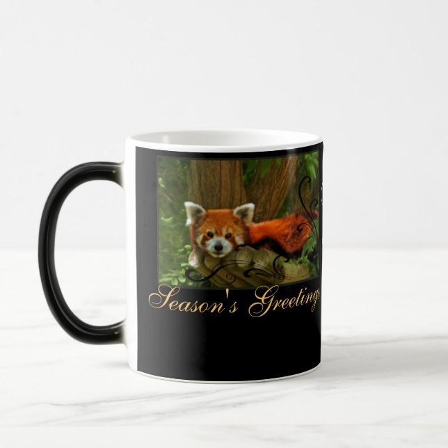 Tasse de monogramme de Joyeuses Fêtes de nature de (Gauche)
