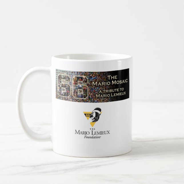 Tasse de mosaïque de Mario avec la photo (Gauche)