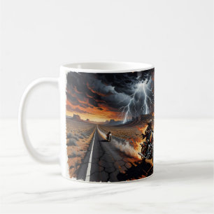 Tasse de motard Desert Storm Né pour être sauvage