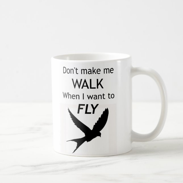 Tasse de motivation de TDAH - je veux VOLER (Droite)
