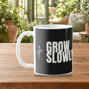 Tasse de motivation pour plante minimaliste à croi
