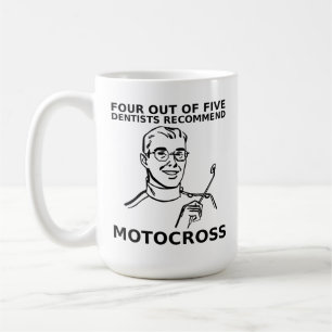 Tasse de moto cross moto tout-terrain de 4 dentist