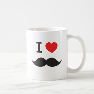 Tasse de moustache d'amour