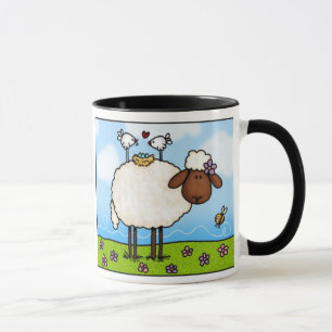 tasse de moutons de ressort