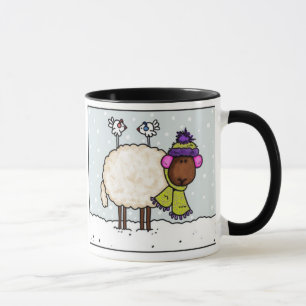 tasse de moutons d'hiver