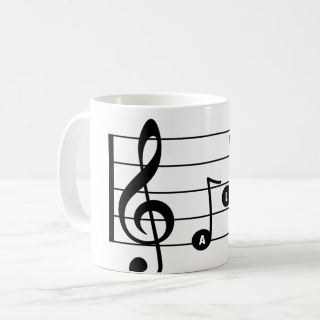 Tasse de musical de chanteur d'alto (Devant gauche)
