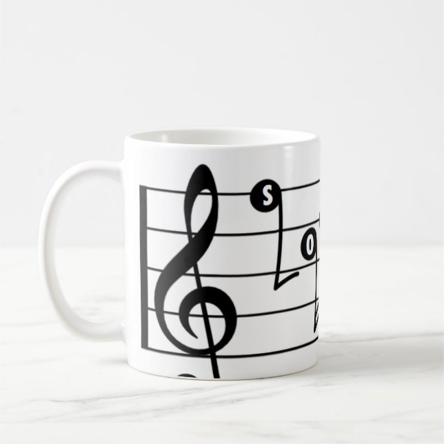 Tasse de musical de chanteur de soprano (Gauche)