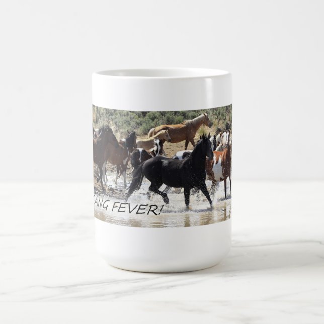 Tasse de mustang avec la bande de coucher du (Centre)