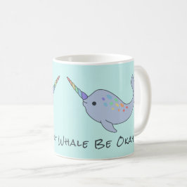 Tasse de Narwhal d'arc-en-ciel