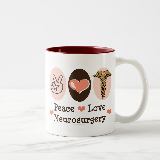 Tasse de neurochirurgie d'amour de paix (Droit)
