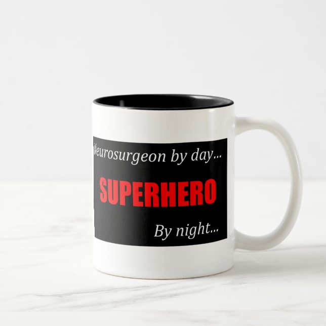 Tasse de neurochirurgien de super héros (Droit)