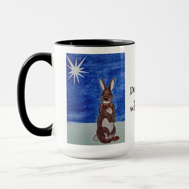 Tasse de Noël avec lapin (Gauche)