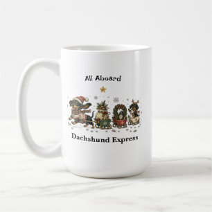 Tasse de Noël Dachshund Express