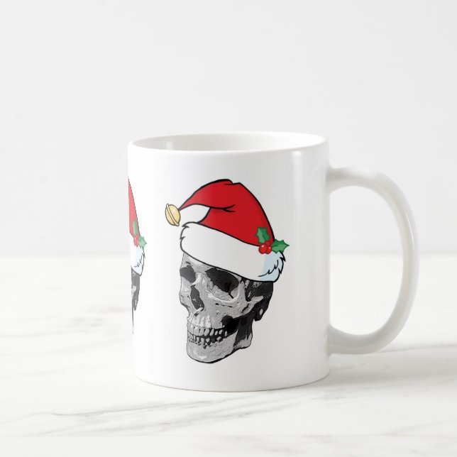 Tasse de Noël de crâne de Père Noël (Droite)