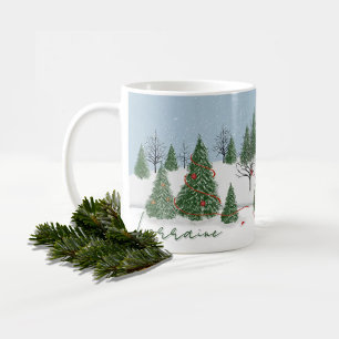 Tasse de Noël de la Forêt Enchantée